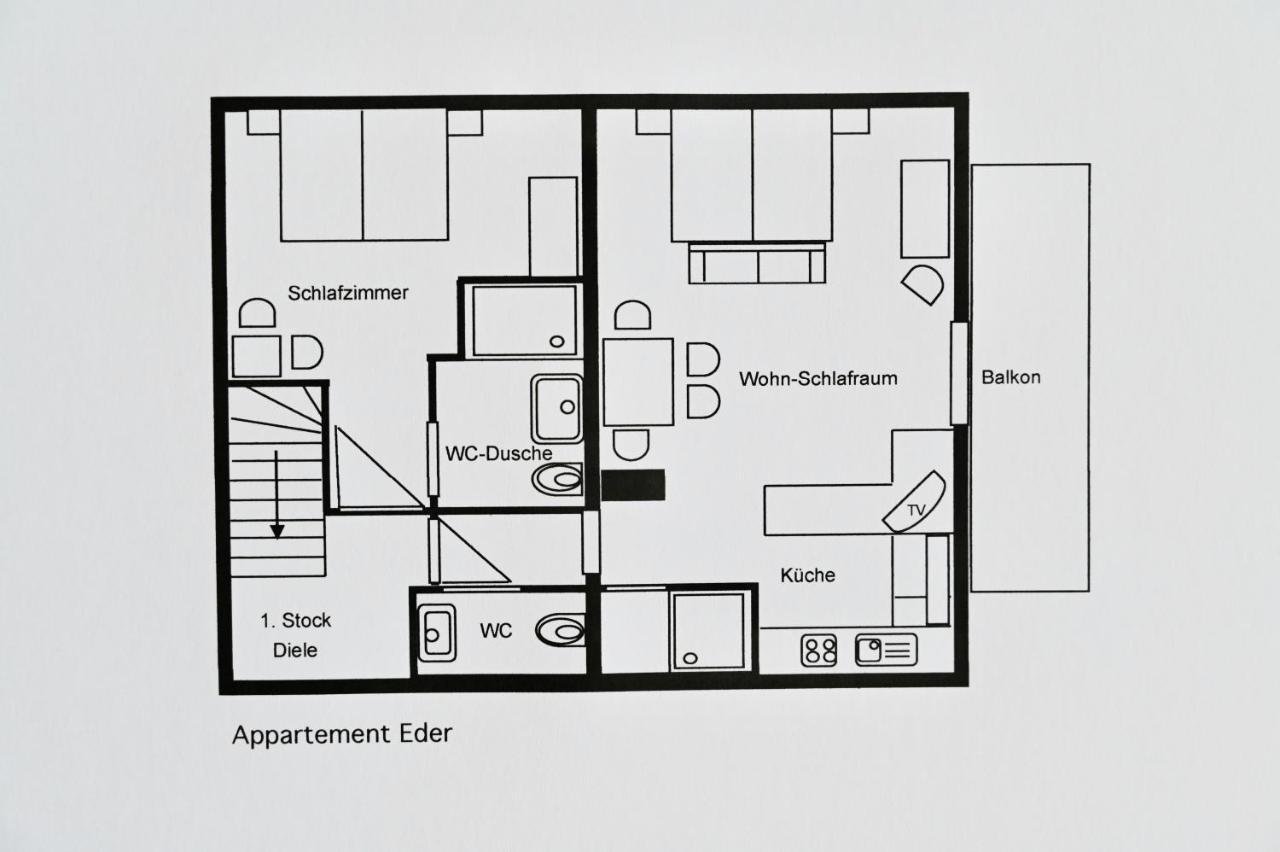 Appartement Eder Lähn Exterior foto